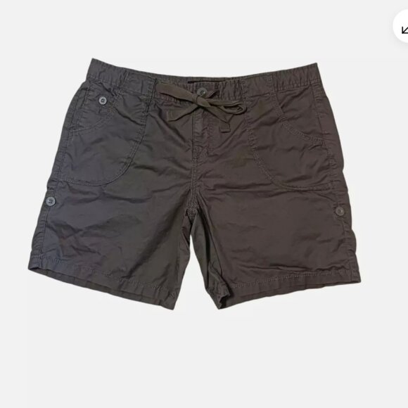 Calvin Klein Jeans Womens Shorts Size 14 / waist 36" Flat Front Cotton Green - Picture 3 of 5